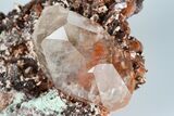 Calcite Crystal Cluster with Hematite Inclusions - Fluorescent! #185691-3